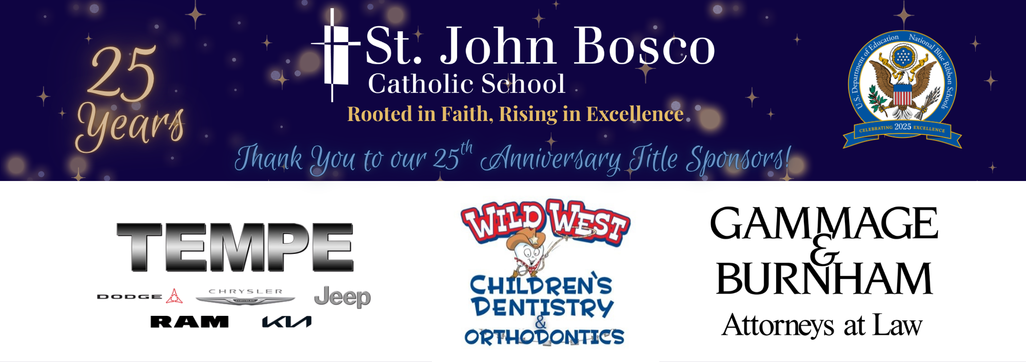 25th Anniversary Sponsors